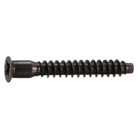 Midwest Fastener M7 x 50 mm Phillips Flat Machine Screw, Bronze Plated Steel, 8 PK 38577